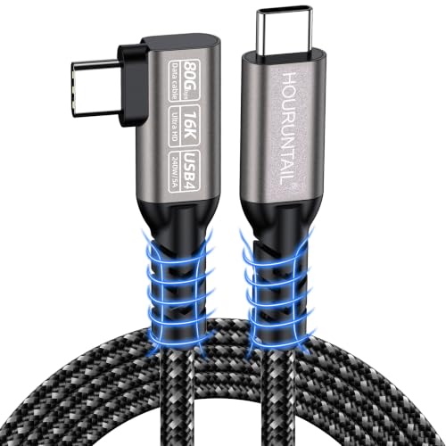 Cable Thunderbolt 5 USB 4 tipo C trenzado de alta velocidad 80 Gbps 120 Gbps