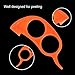 Soft Home Premium Plastic Orange Peeler Lemon Citrus Peel Cutter Vegetable Slicer Fruit Tools (Long Handle Type Orange 4 Pack; Mouse Type orange 2 Pack)