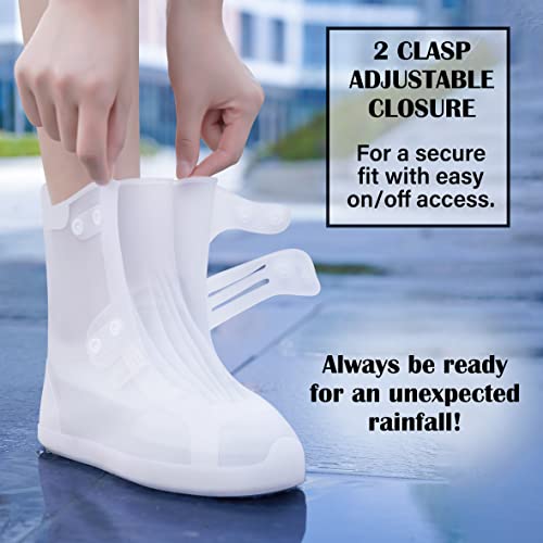 Rain Shoe Covers Waterproof Reusable Galoshes Overshoes White, 46-48 by Galashield - Image 5
