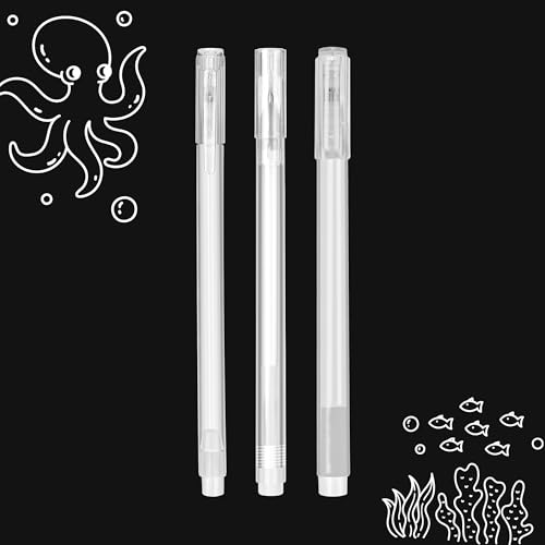 MOOTHERPRO White Gel Pen White Ink Pen Set (0.6 0.8 1.0, 3)