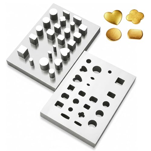 Juego de herramientas de estampado con troqueles multiforma para joyería 2