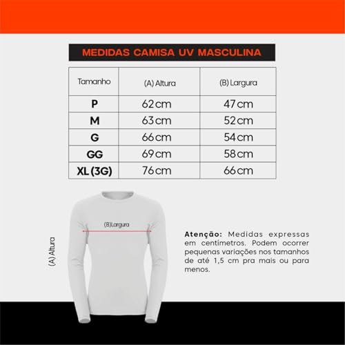 Camisa de Ciclismo Masculina Manga Longa Degrade Slim Confortável Pro Bike (CMLRVD, BR, Alfa, GG, Re