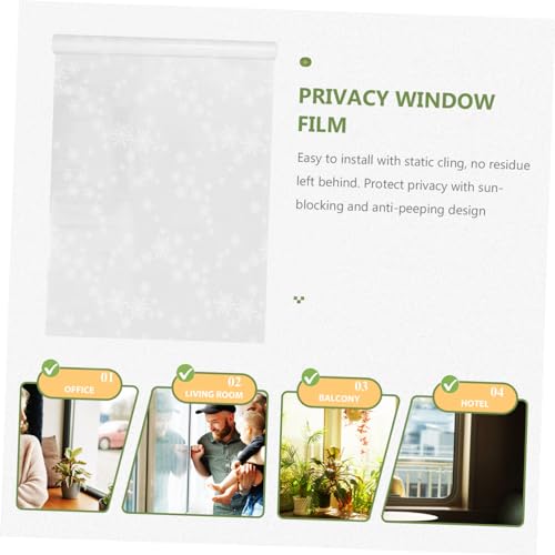 Película adhesiva para ventana interior blanca miniatura 7