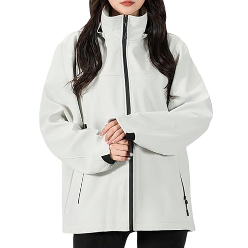 Chubasquero para mujer de diseño elegante y corte bombero monocromático