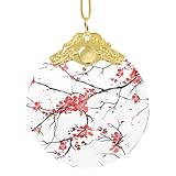 Solution de suspension pratique : le crochet intégré et le cordon élastique fonctionnent ensemble pour offrir une méthode de suspension polyvalente et simple pour les délicates décorations de sapin de Noël en fleurs de cerisier. Convient pour les branches, guirlandes et autres caractéristiques décoratives