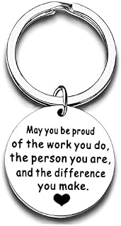 Thank You Gift Appreciation Jewellery Keychain Keyring Gift for Volunteer Appreciation Coach Mentor,Employee Gift Social Worker Gifts (May You be Proud of The Work)