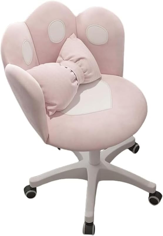 Scifimpスタディチェア リフト回転式 女の子向けかわいいデザイン 家庭用寝室・化粧台兼用 コンピュータチェア機能付き バックレ