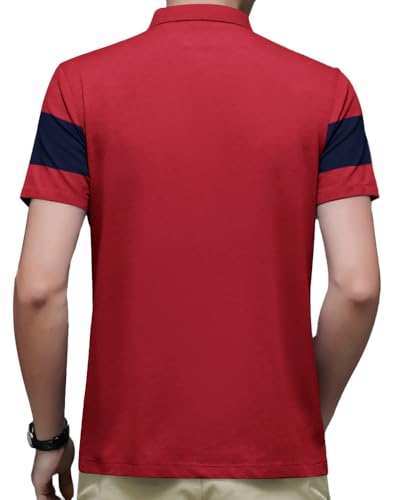 Image of Nobel Monk Men's Regular Fit Polo T Shirt |Half Sleeves |Collar Tshirts |Casual T-Shirt for Men