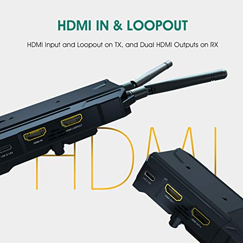 Image of HollyView Hollyland Mars 300 PRO Wireless Video Transmission System Enhanced Version with Antenna HDMI Loopout Low Latency 300ft Distance 5G WiFi(Enhanced)