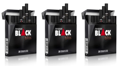 Djarum Original Black Bliss Clove Filtered Cigarettes - 3 Boxes of 20-60 total - incl. Frugal Smoker Sticker