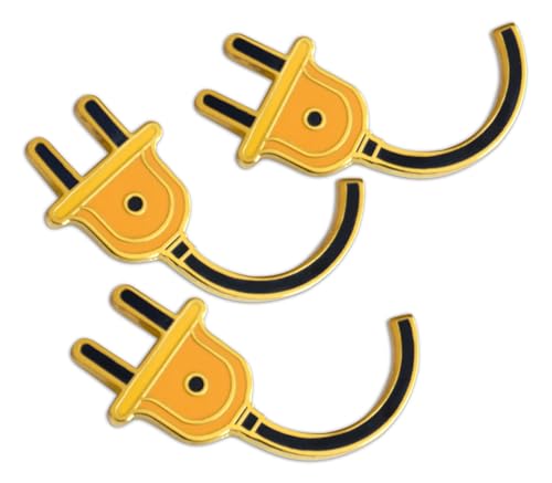 Image of Novel Merk Lightning Bolt - Electrician Lapel Pin, Hat Pin & Tie Tack Set - with Clutch Back