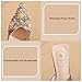DFHASLKLE Women's embroidered pearl low heel mules Fashion Closed pointed toe Comfortable backless Slingback slip-on kitten heel sandals for Party Date Prom Wedding Dressy Slides (Gold,8)