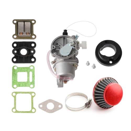 Kit carburateur et filtre à air rouge pour moteur 2 temps 47cc 49cc