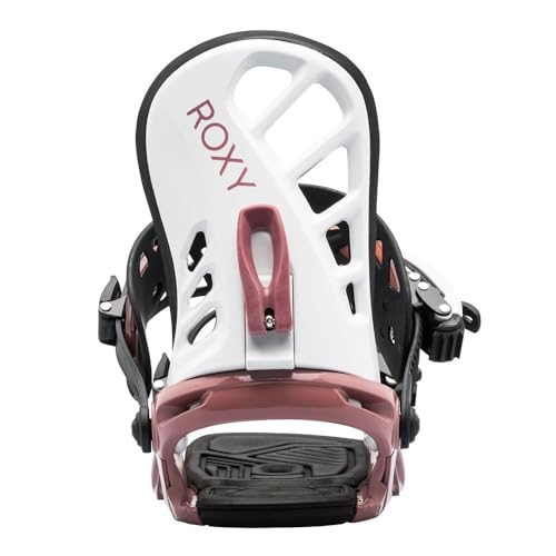 Roxy Lola Womens Snowboard Bindings, M/L, White/Pink