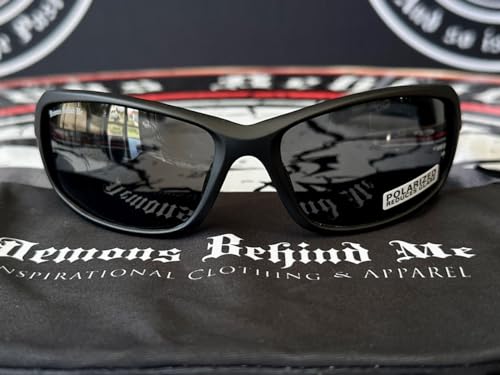 Demons Behind Me The Cruiser Matte Black Polarized Sunglasses4