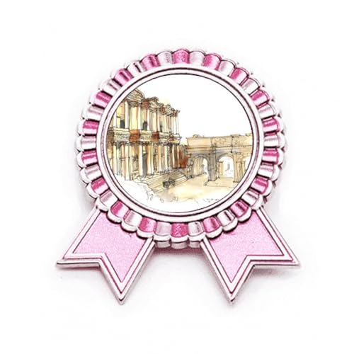 Broche Éphèse Izmir Turquie Art Déco Rose Métal Taille M pour femme