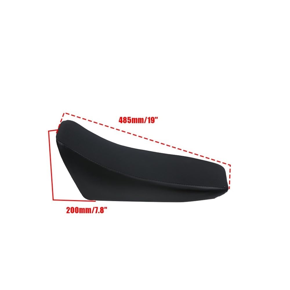 Funda Asiento Moto Cojín De Asiento para Motocicleta, Cubierta De Sillín De Espuma Alta, Universal, Todoterreno, Calle, Motocross