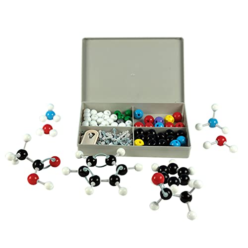 CHENGBEI 125 Pcs Molecular Model Kit Organic Chemistry Molecular Model Atoms Molecular Models Color-Coded Atoms Model for Student Molecular Model Kit Organic Chemistry Set
