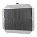 CoolingCare Aluminum Radiator for 1966-79 Ford F150 F250 F350 F550 &1978-79 Bronco V8 Pickup Truck (3 row radiator + shroud/fan + relay kit)