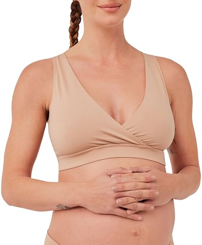 Image of Pact Organic Cotton Maternity Nursing Bralette for Breastfeeding - Stretchy, Wireless