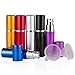 DE 6pcs 5ml Portable Mini Refillable Perfume Scent Aftershave Atomizer Empty Spray Bottle with 2 Funnel Filler for Travel Purse