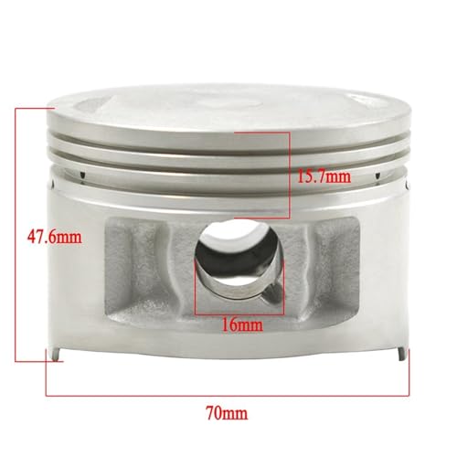 Kit segments piston moto 70mm contre la perte de compression TW200 - 3