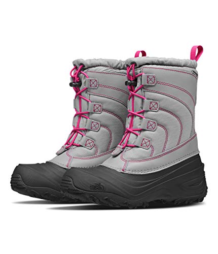 The North Face Youth Alpenglow IV Boot, Frost Grey/Mr. Pink, 3