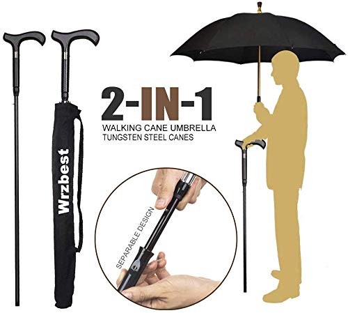 Wrzbest 2-In-1 Walking Sticks Umbrella thumb #1