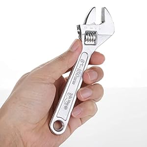 Mr. Pen- Adjustable Small Wrench, 15 cm, Heat-Treated Carbon Steel, Hex-Shaped Jaw Opens to 2 cm, Compact Wrench Tool for Home, Workshop and Auto Repairs