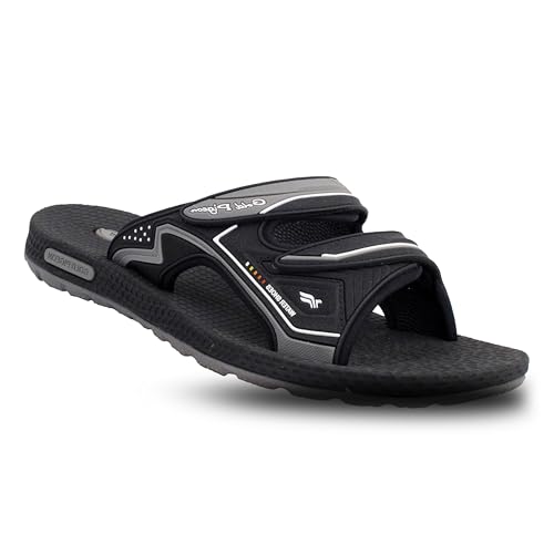 Gold Pigeon Shoes Ultra Cushion Lightweight Unisex Slides Sandal for Men Size 7-7.5, Women 8.5-9 * 8547 Grey EU39