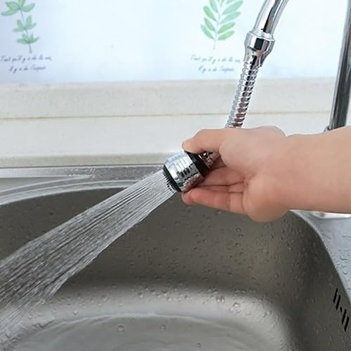 Extensor Torneira 360 Adaptador Flexível Alongador Arejador para Torneira Cozinha Banheiro