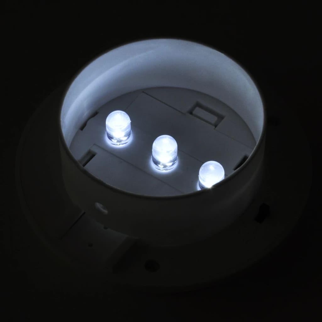 vidaXL Ogrodowe lampy solarne, 6 szt., białe