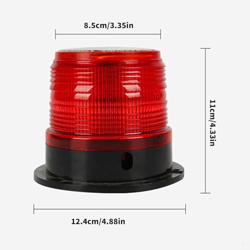 Lámpara solar de advertencia azul con sensor luz exterior ABS 5
