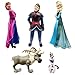 BESTZY Mini Figure Set, 5 Pezzi Principessa Congelata Cake Topper, Set di Figure di Torta Congelata, Cake Toppers per Bambini Baby Party Birthday Party Cake Decor Supplie