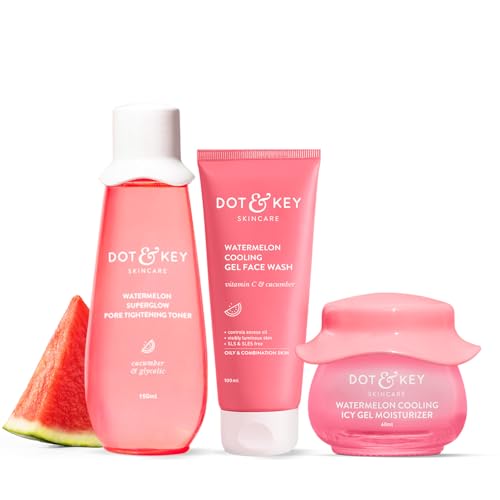 Dot & Key Watermelon CTM Kit | Cleanser 100ml, Toner 150ml, Moist...