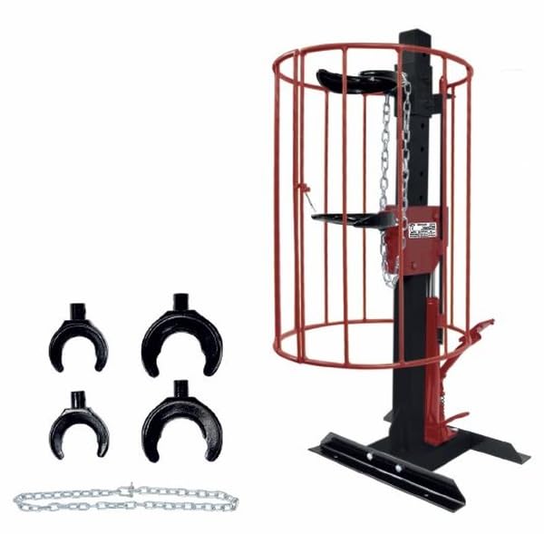 Compressore Idraulico per Molle Fisso con cestello 1000 kg per Officina, Manutenzione e Riparazione