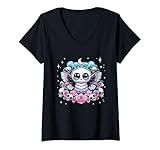 Photo Gallery donna mothman mostro pastello goth raccapricciante kawaii menhera otaku maglietta con collo a v Photo Gallery donna mothman mostro pastello goth raccapricciante kawaii menhera otaku maglietta con collo a v