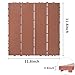 44 Warm and Romantic Style Plastic Interlocking Deck Tiles, Standard Size 11.8 