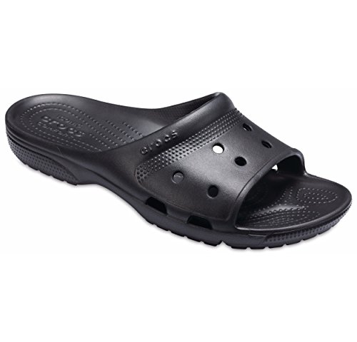 CROCS Classic Crocs Slide - Black - M10W12 , 206121-001-M10W12, Unisex Adult , Black , M10W12