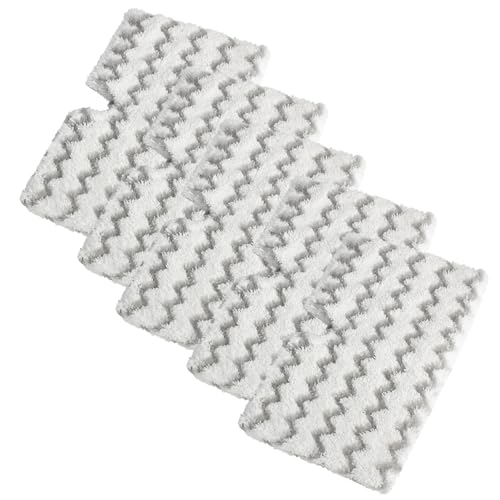 Steam Mop Pads for Shark Steam Mop S3500 Series S3501 S3601 S3550 S3901 SE450 S3801CO S3601D S2901 S2902 Professional Steam Mop Washable Microfiber Replacement Shark Vac Mop Pads Refills (5 Pc)