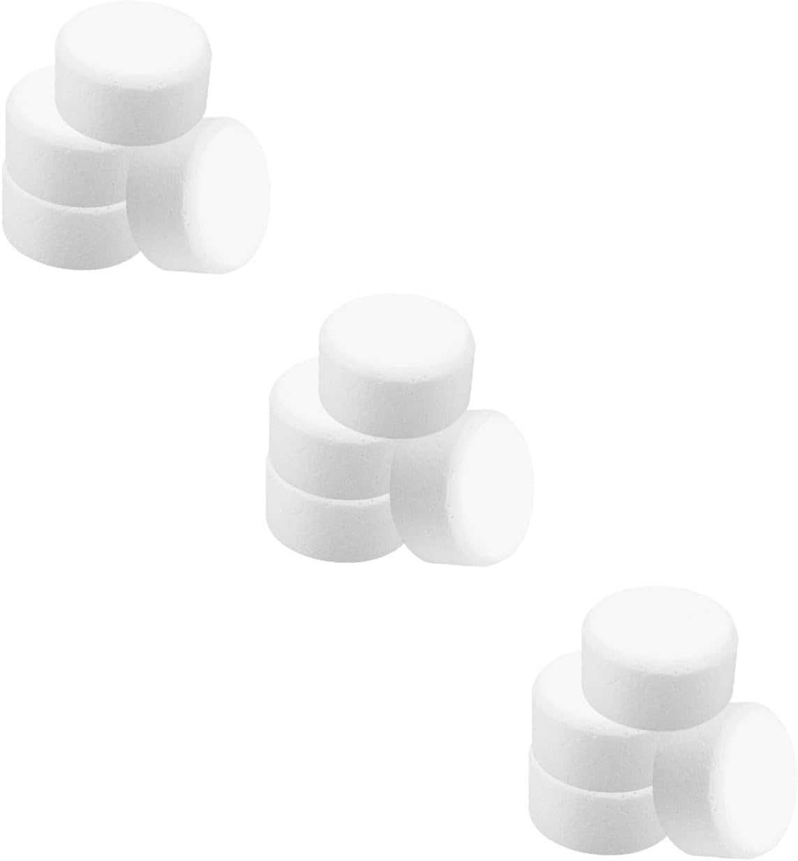 Uonlytech 12pcs Round Cake Dummies for Bakery Practice Diameter Versatile Cake Decorating Models for Crafts and Floral Arrangements