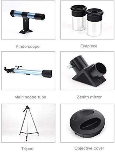 Telescopio Ultra HD 60 mm para principiantes con trípode y oculares miniatura 4