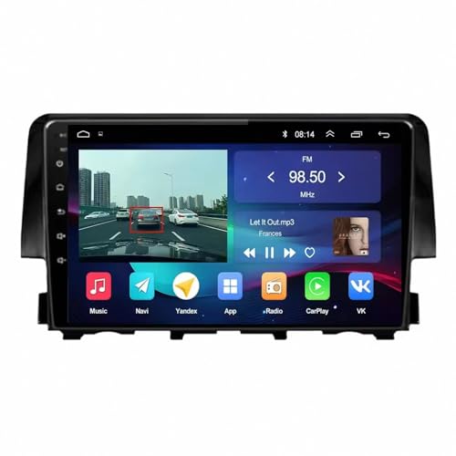 Radio CarPlay para Honda Civic 10 que soluciona los problemas de parking