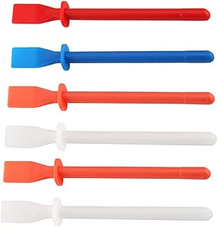 Silicone Glue Spreader 6pcs Glue Coated Sheet Plastic Spatula Paint Scraper Silicone Glue Brush Craft