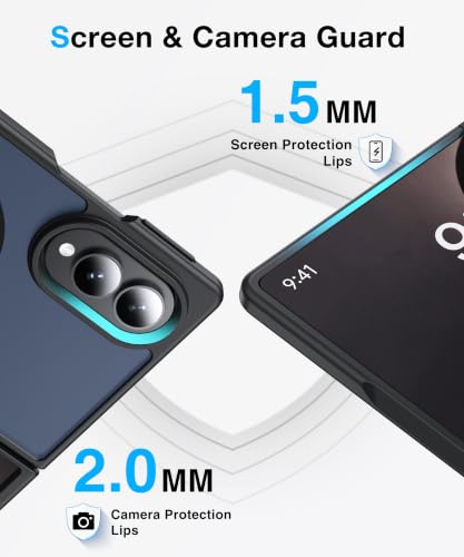 Image of NO.1 Magnetic for Samsung Galaxy Z Fold 8 Case with MagSafe | [Military Grade Drop Tested][Translucent Matte][Anti-Fingerprint] Soft Silicone Bumper for Samsung Fold 8 Case Slim,Black
