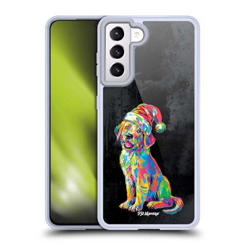 Funda Samsung S21 5G navideña de perro para usar a diario
