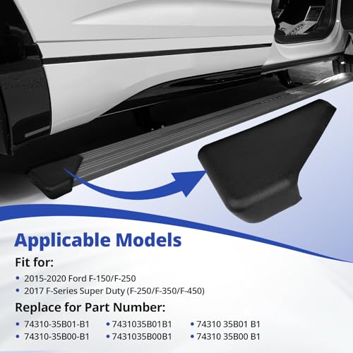 Tapa final para estribo trasero izq y der para Ford F Series 150 2015-2020 miniatura 2