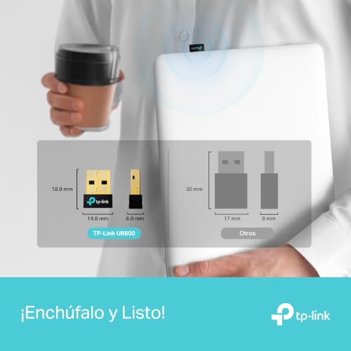 TP-Link UB600 - Adaptador WiFi USB, Bluetooth 6.0, Nano, para PC - Imagen 5