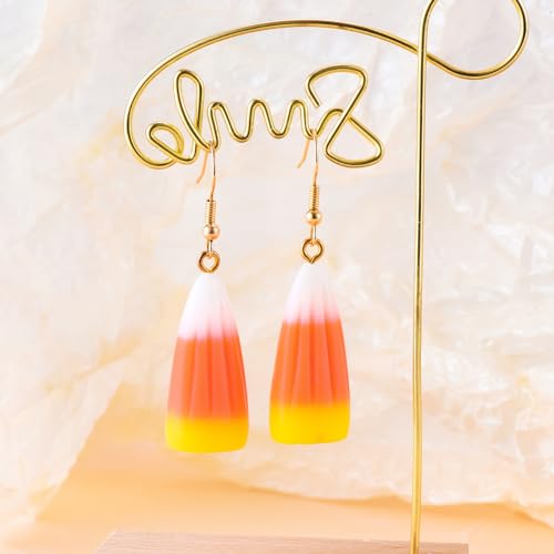 Halloween Candy Corn Earrings Fall Earrings Acrylic Dangle Halloween Jewelry Gift for Women4
