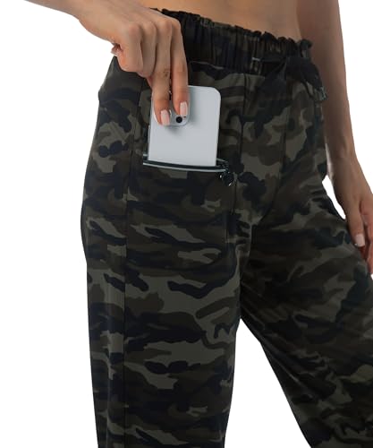Image of Haowind Joggers for Women with Pockets Elastic Waist Workout Sport Gym Pants Comfy Lounge Yoga Running Pants